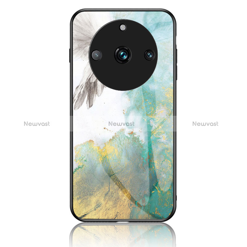 Silicone Frame Fashionable Pattern Mirror Case Cover for Realme 11 Pro 5G