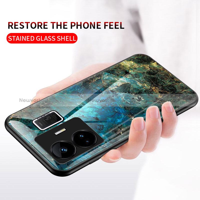 Silicone Frame Fashionable Pattern Mirror Case Cover for Realme GT Neo5 240W 5G