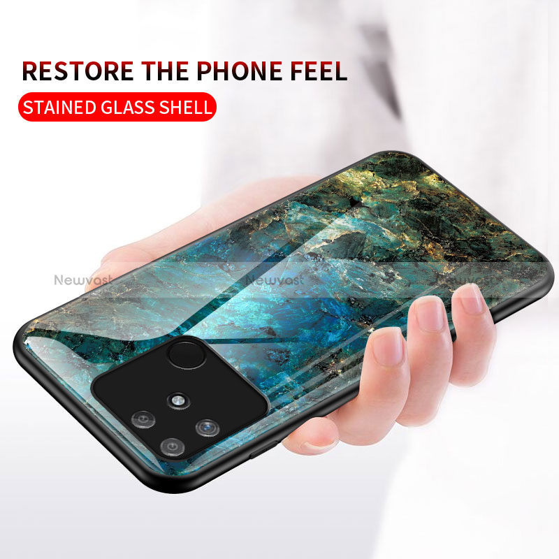 Silicone Frame Fashionable Pattern Mirror Case Cover for Realme Narzo 50A