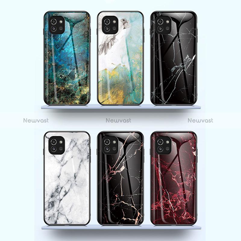 Silicone Frame Fashionable Pattern Mirror Case Cover for Samsung Galaxy A03