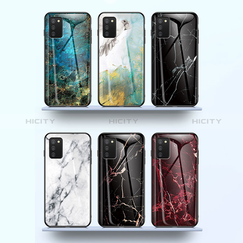 Silicone Frame Fashionable Pattern Mirror Case Cover for Samsung Galaxy A03s