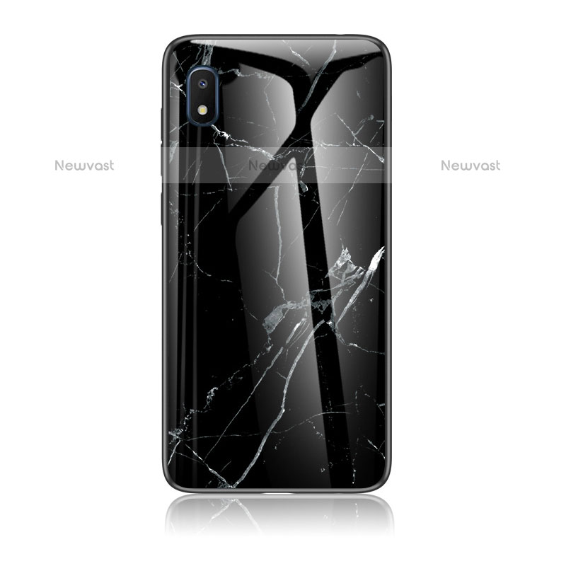 Silicone Frame Fashionable Pattern Mirror Case Cover for Samsung Galaxy A10e