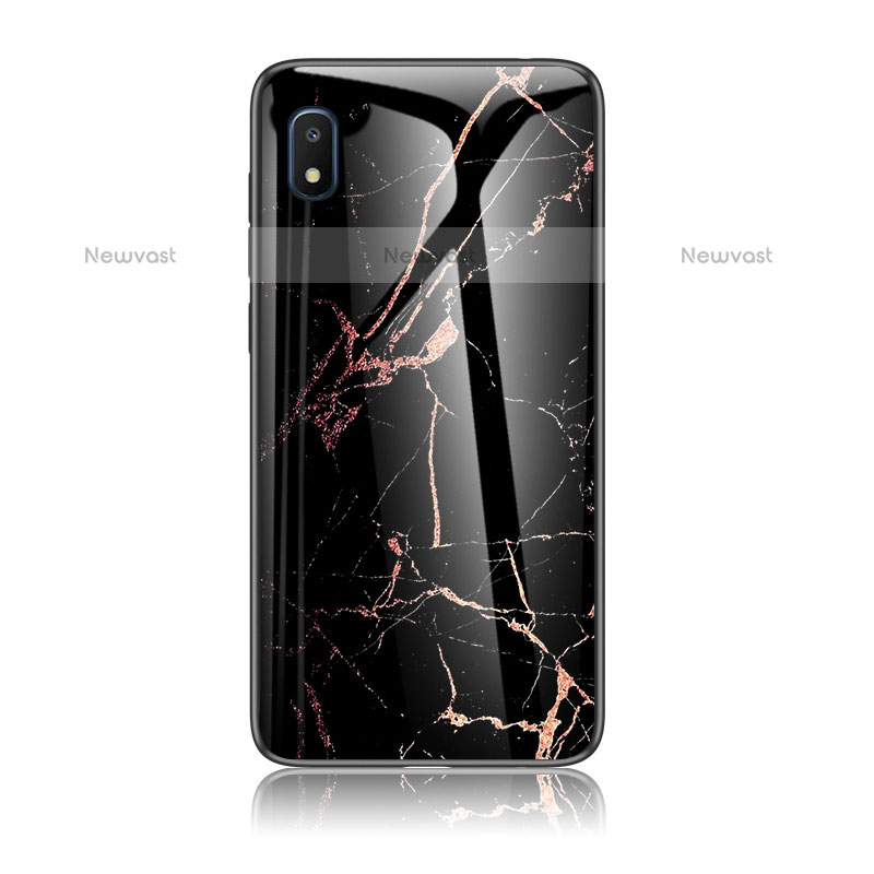 Silicone Frame Fashionable Pattern Mirror Case Cover for Samsung Galaxy A10e