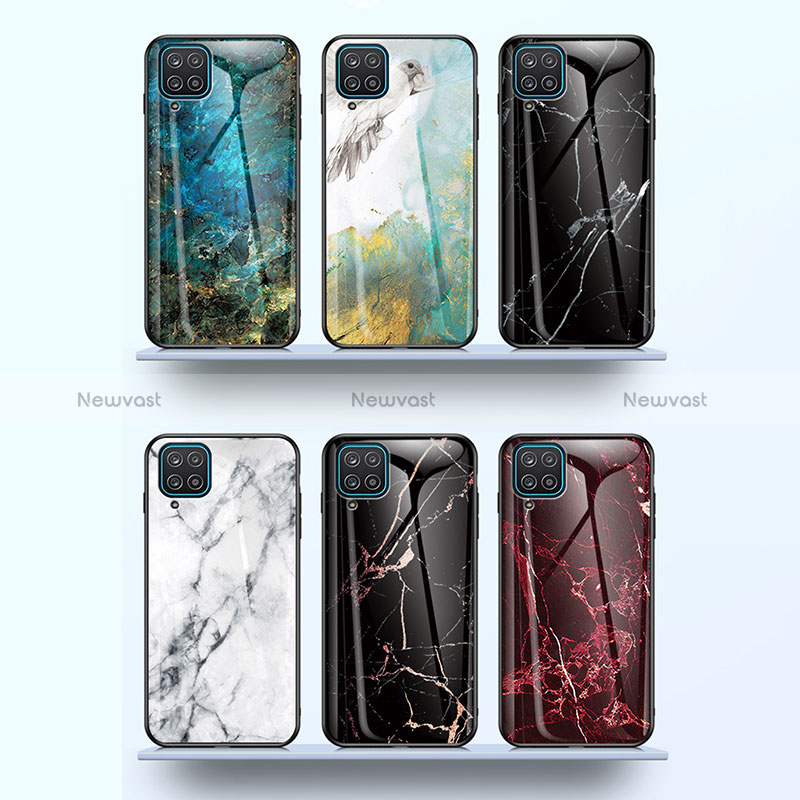 Silicone Frame Fashionable Pattern Mirror Case Cover for Samsung Galaxy A12 5G