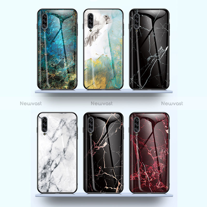 Silicone Frame Fashionable Pattern Mirror Case Cover for Samsung Galaxy A30S