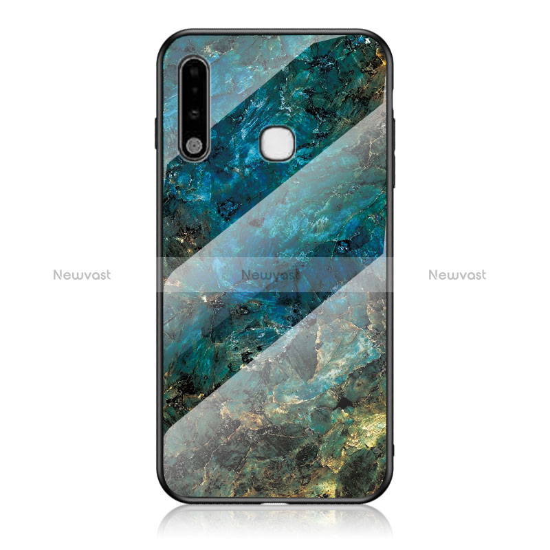 Silicone Frame Fashionable Pattern Mirror Case Cover for Samsung Galaxy A70E