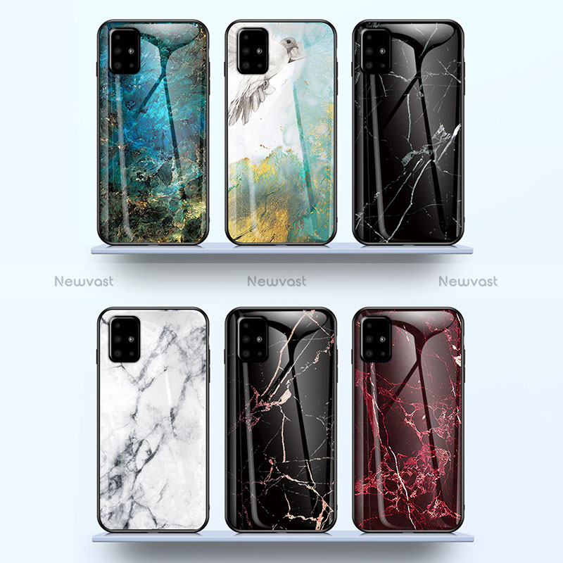 Silicone Frame Fashionable Pattern Mirror Case Cover for Samsung Galaxy A71 5G