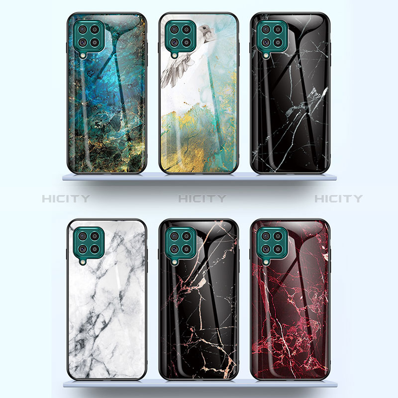 Silicone Frame Fashionable Pattern Mirror Case Cover for Samsung Galaxy F62 5G