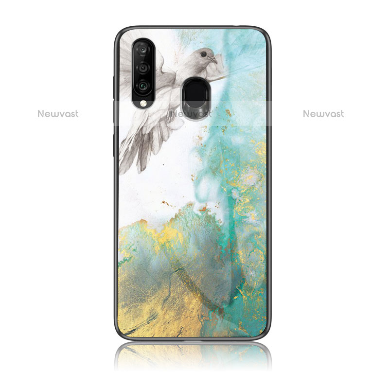 Silicone Frame Fashionable Pattern Mirror Case Cover for Samsung Galaxy M30