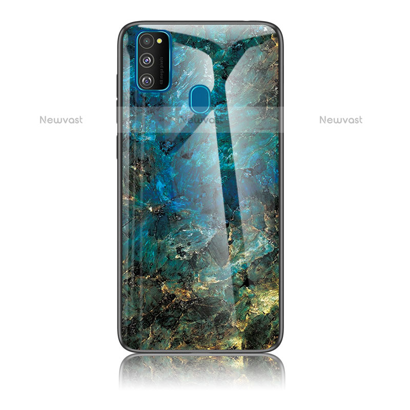 Silicone Frame Fashionable Pattern Mirror Case Cover for Samsung Galaxy M30s