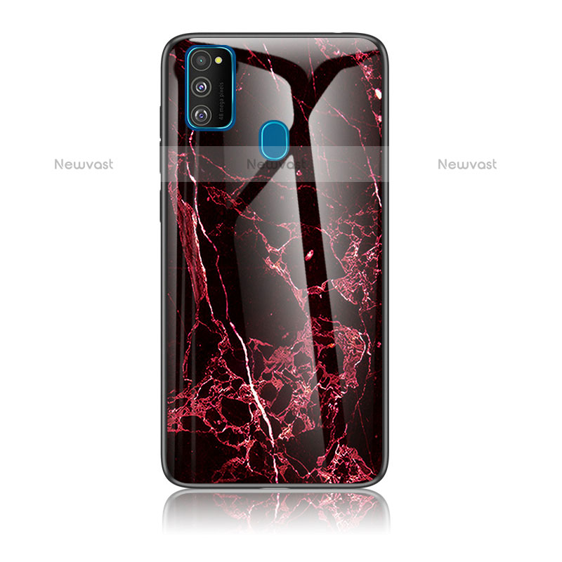 Silicone Frame Fashionable Pattern Mirror Case Cover for Samsung Galaxy M30s