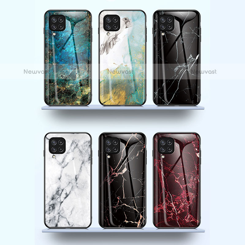 Silicone Frame Fashionable Pattern Mirror Case Cover for Samsung Galaxy M32 4G