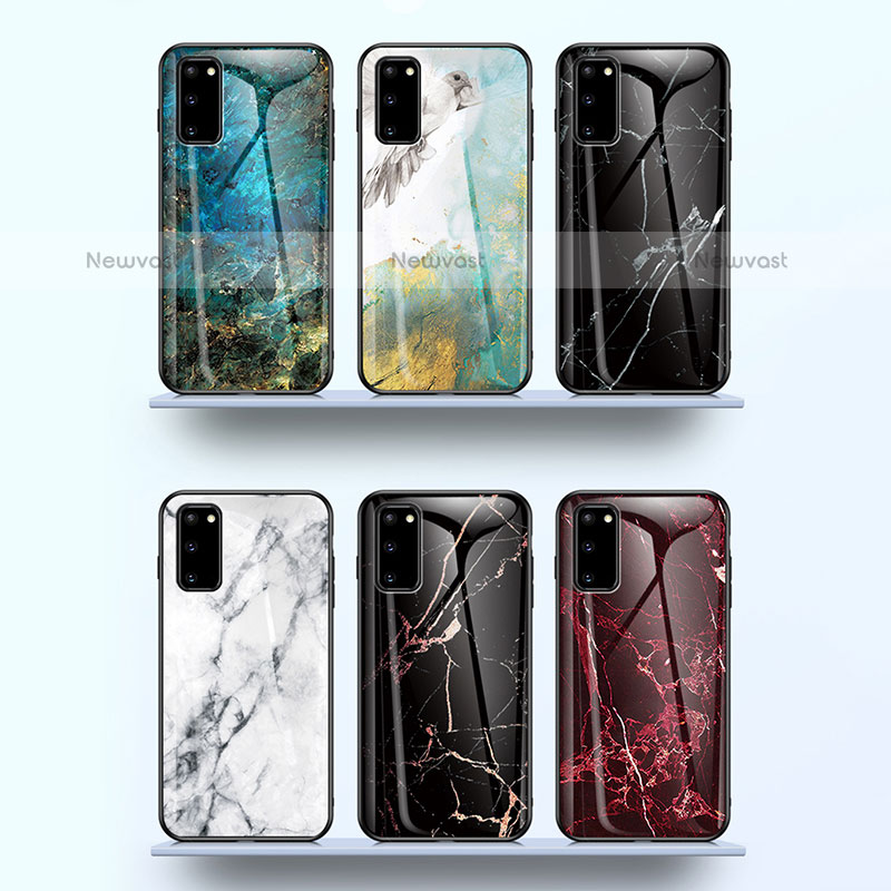 Silicone Frame Fashionable Pattern Mirror Case Cover for Samsung Galaxy S20 5G