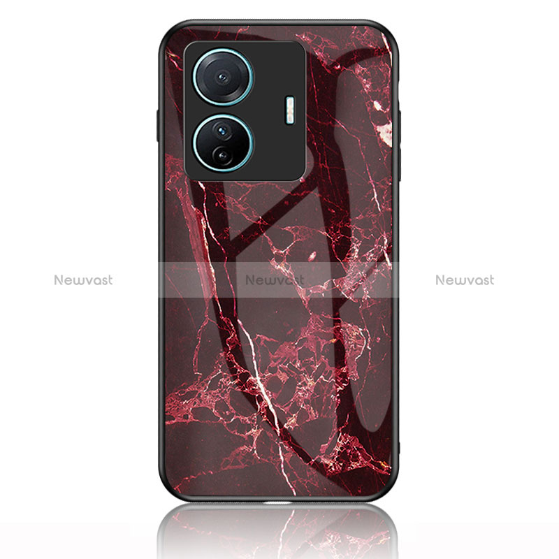 Silicone Frame Fashionable Pattern Mirror Case Cover for Vivo iQOO Z6 Pro 5G