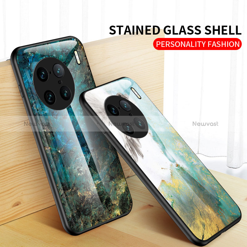 Silicone Frame Fashionable Pattern Mirror Case Cover for Vivo X90 Pro+ Plus 5G