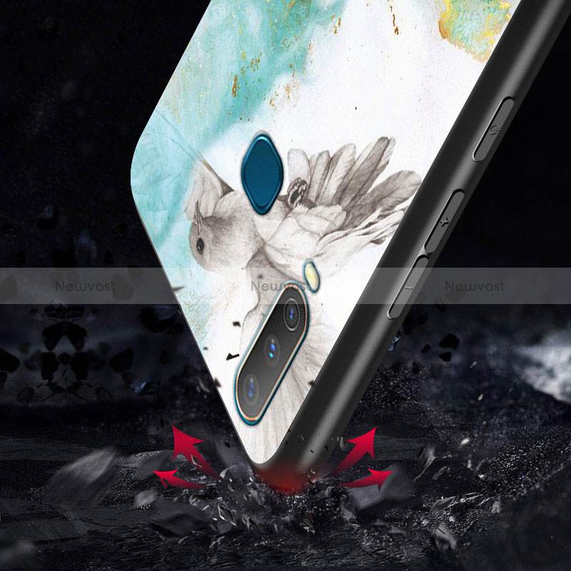 Silicone Frame Fashionable Pattern Mirror Case Cover for Vivo Y11