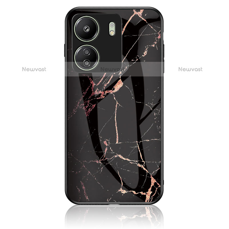 Silicone Frame Fashionable Pattern Mirror Case Cover for Xiaomi Poco C65