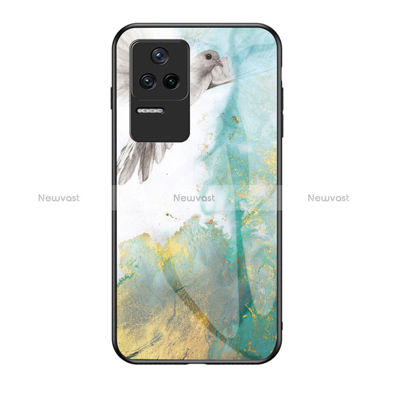 Silicone Frame Fashionable Pattern Mirror Case Cover for Xiaomi Poco F4 5G