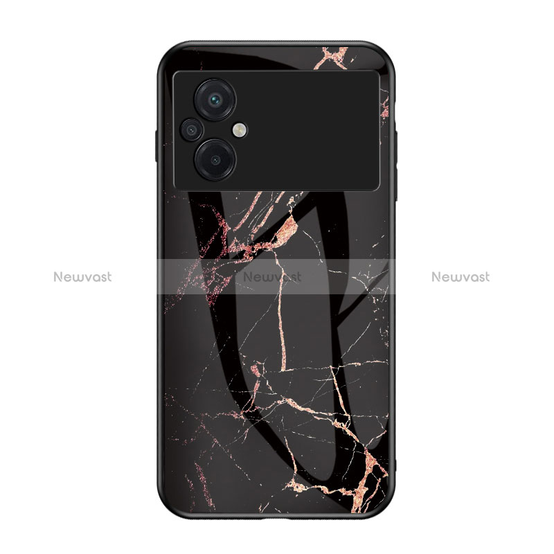 Silicone Frame Fashionable Pattern Mirror Case Cover for Xiaomi Poco M5 4G