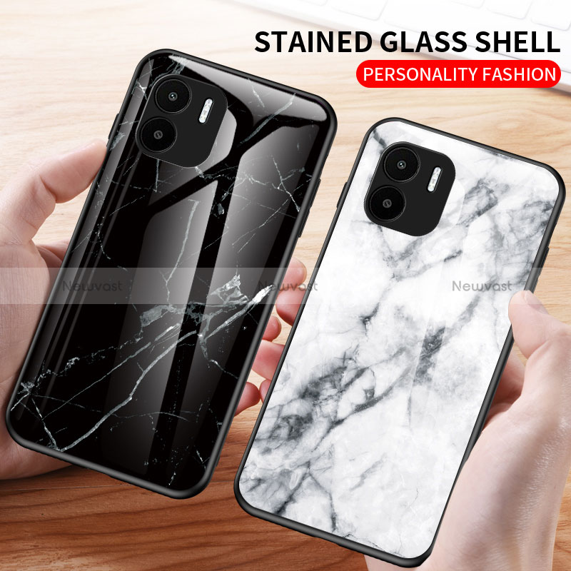 Silicone Frame Fashionable Pattern Mirror Case Cover for Xiaomi Redmi A2 Plus