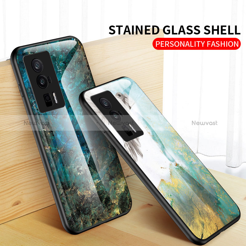 Silicone Frame Fashionable Pattern Mirror Case Cover for Xiaomi Redmi K60 Pro 5G