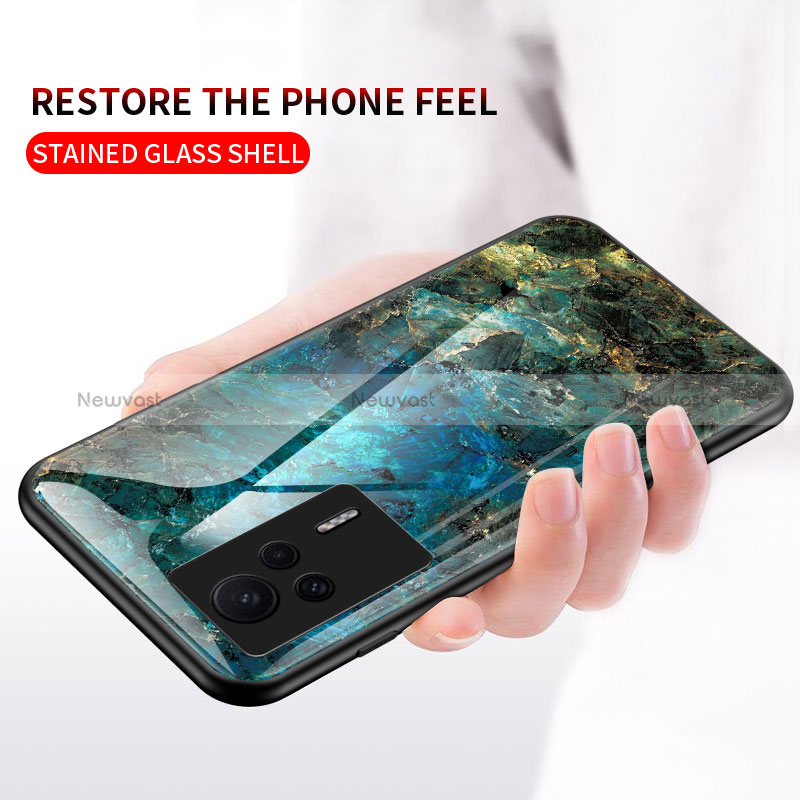 Silicone Frame Fashionable Pattern Mirror Case Cover for Xiaomi Redmi K60E 5G