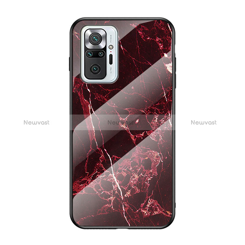 Silicone Frame Fashionable Pattern Mirror Case Cover for Xiaomi Redmi Note 10 Pro 4G