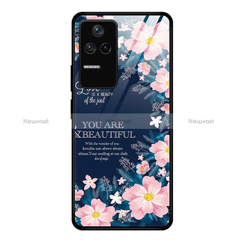 Silicone Frame Fashionable Pattern Mirror Case Cover JM1 for Xiaomi Poco F4 5G