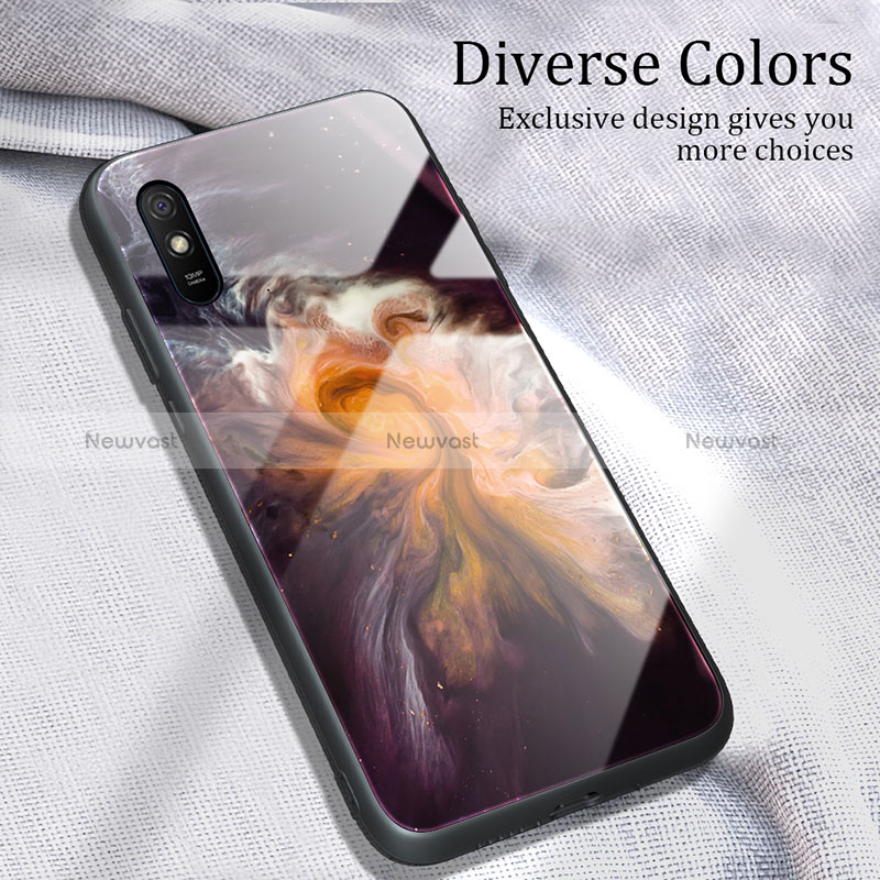 Silicone Frame Fashionable Pattern Mirror Case Cover JM1 for Xiaomi Redmi 9A