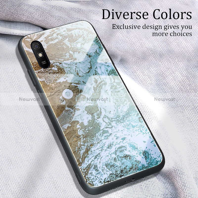 Silicone Frame Fashionable Pattern Mirror Case Cover JM1 for Xiaomi Redmi 9A