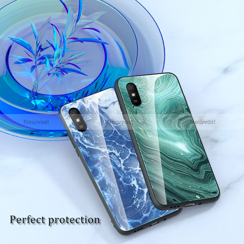 Silicone Frame Fashionable Pattern Mirror Case Cover JM1 for Xiaomi Redmi 9i