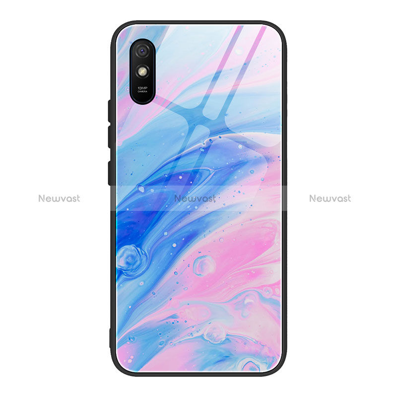 Silicone Frame Fashionable Pattern Mirror Case Cover JM1 for Xiaomi Redmi 9i Colorful