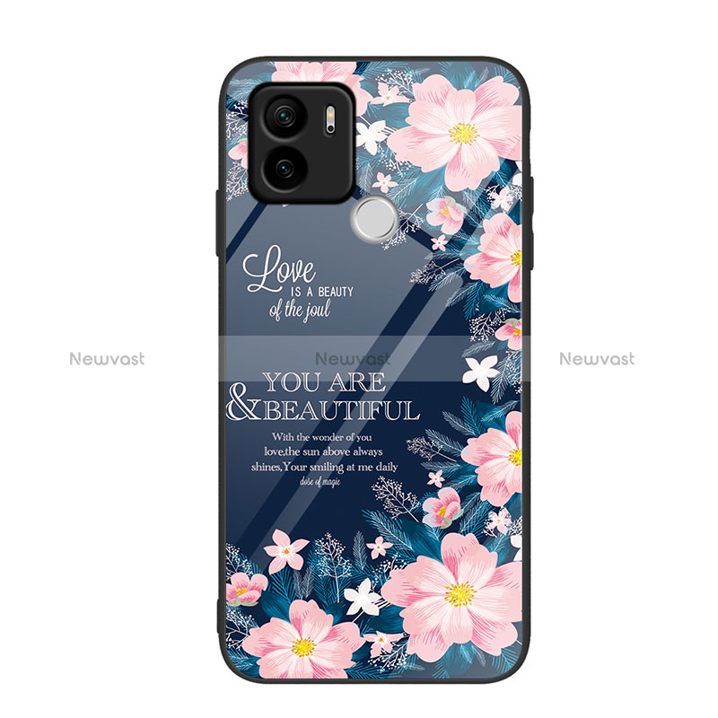 Silicone Frame Fashionable Pattern Mirror Case Cover JM1 for Xiaomi Redmi A1 Plus Colorful