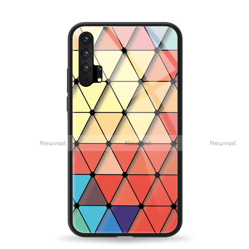 Silicone Frame Fashionable Pattern Mirror Case Cover K02 for Huawei Honor 20 Pro