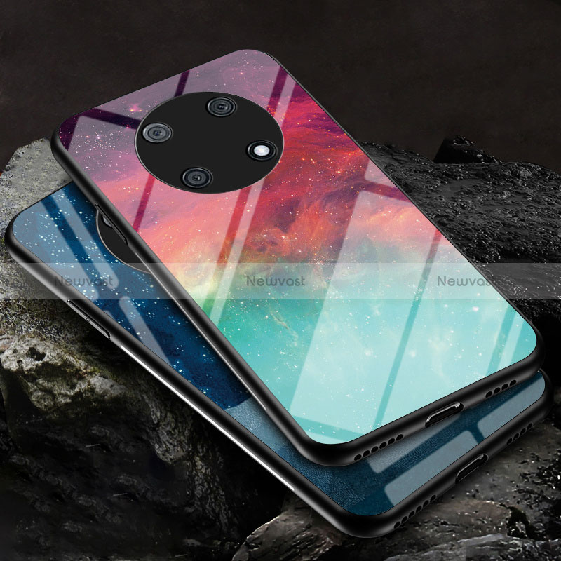 Silicone Frame Fashionable Pattern Mirror Case Cover LS1 for Huawei Nova Y90