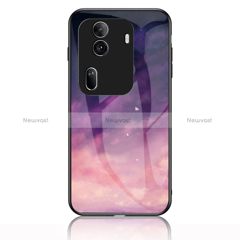 Silicone Frame Fashionable Pattern Mirror Case Cover LS1 for Oppo Reno11 Pro 5G