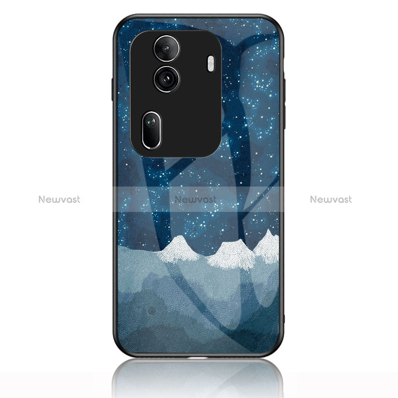 Silicone Frame Fashionable Pattern Mirror Case Cover LS1 for Oppo Reno11 Pro 5G