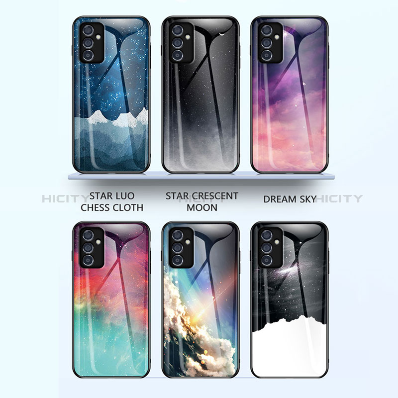 Silicone Frame Fashionable Pattern Mirror Case Cover LS1 for Samsung Galaxy A82 5G