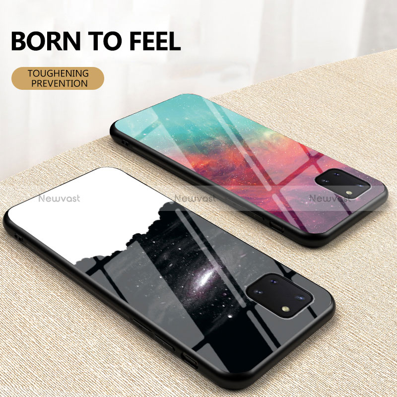 Silicone Frame Fashionable Pattern Mirror Case Cover LS1 for Samsung Galaxy M60s