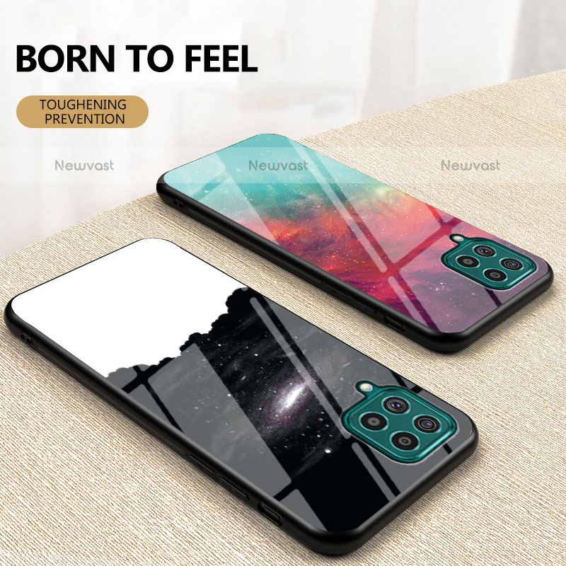 Silicone Frame Fashionable Pattern Mirror Case Cover LS1 for Samsung Galaxy M62 4G