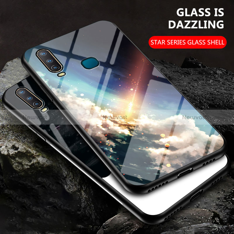 Silicone Frame Fashionable Pattern Mirror Case Cover LS1 for Vivo Y3s