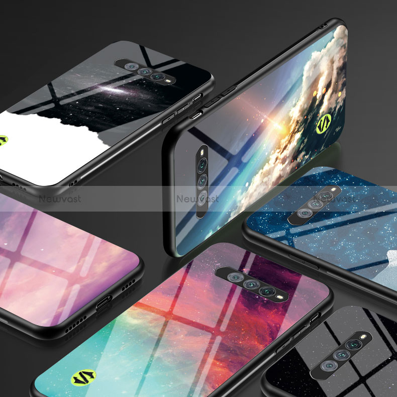 Silicone Frame Fashionable Pattern Mirror Case Cover LS1 for Xiaomi Black Shark 4S 5G