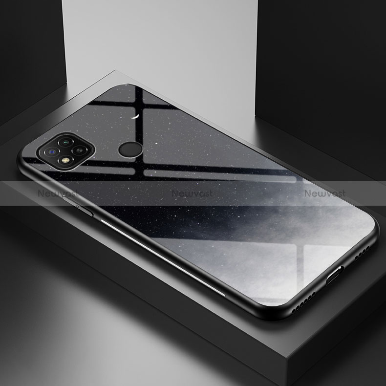 Silicone Frame Fashionable Pattern Mirror Case Cover LS1 for Xiaomi POCO C3