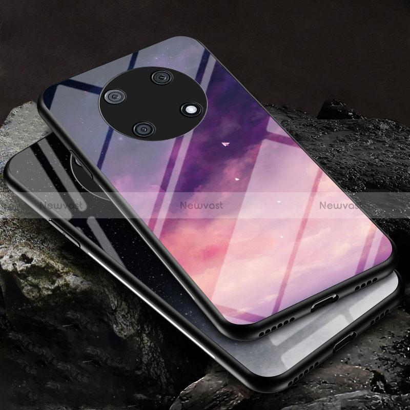 Silicone Frame Fashionable Pattern Mirror Case Cover LS2 for Huawei Enjoy 50 Pro