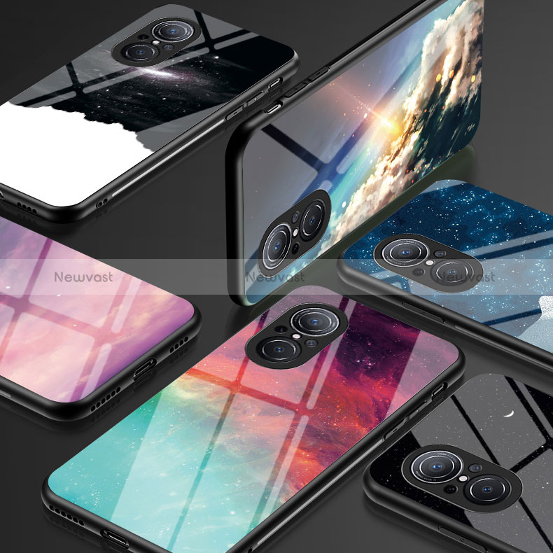 Silicone Frame Fashionable Pattern Mirror Case Cover LS2 for Huawei Nova 9 SE