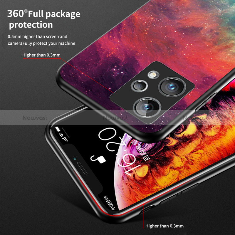 Silicone Frame Fashionable Pattern Mirror Case Cover LS2 for Realme Narzo 50 Pro 5G