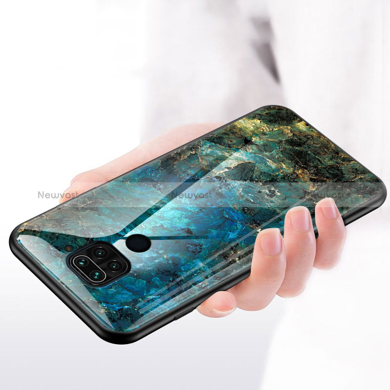 Silicone Frame Fashionable Pattern Mirror Case Cover LS2 for Xiaomi Redmi 10X 4G