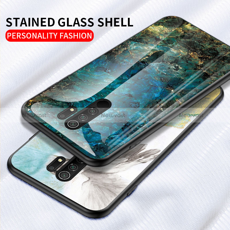 Silicone Frame Fashionable Pattern Mirror Case Cover LS2 for Xiaomi Redmi 9