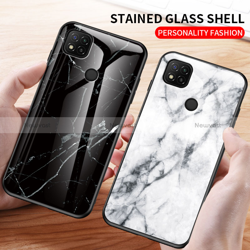 Silicone Frame Fashionable Pattern Mirror Case Cover LS2 for Xiaomi Redmi 9 Activ