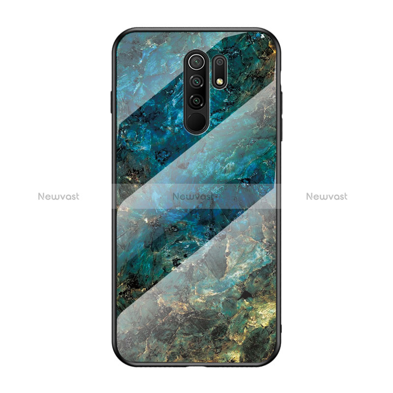 Silicone Frame Fashionable Pattern Mirror Case Cover LS2 for Xiaomi Redmi 9 Prime India